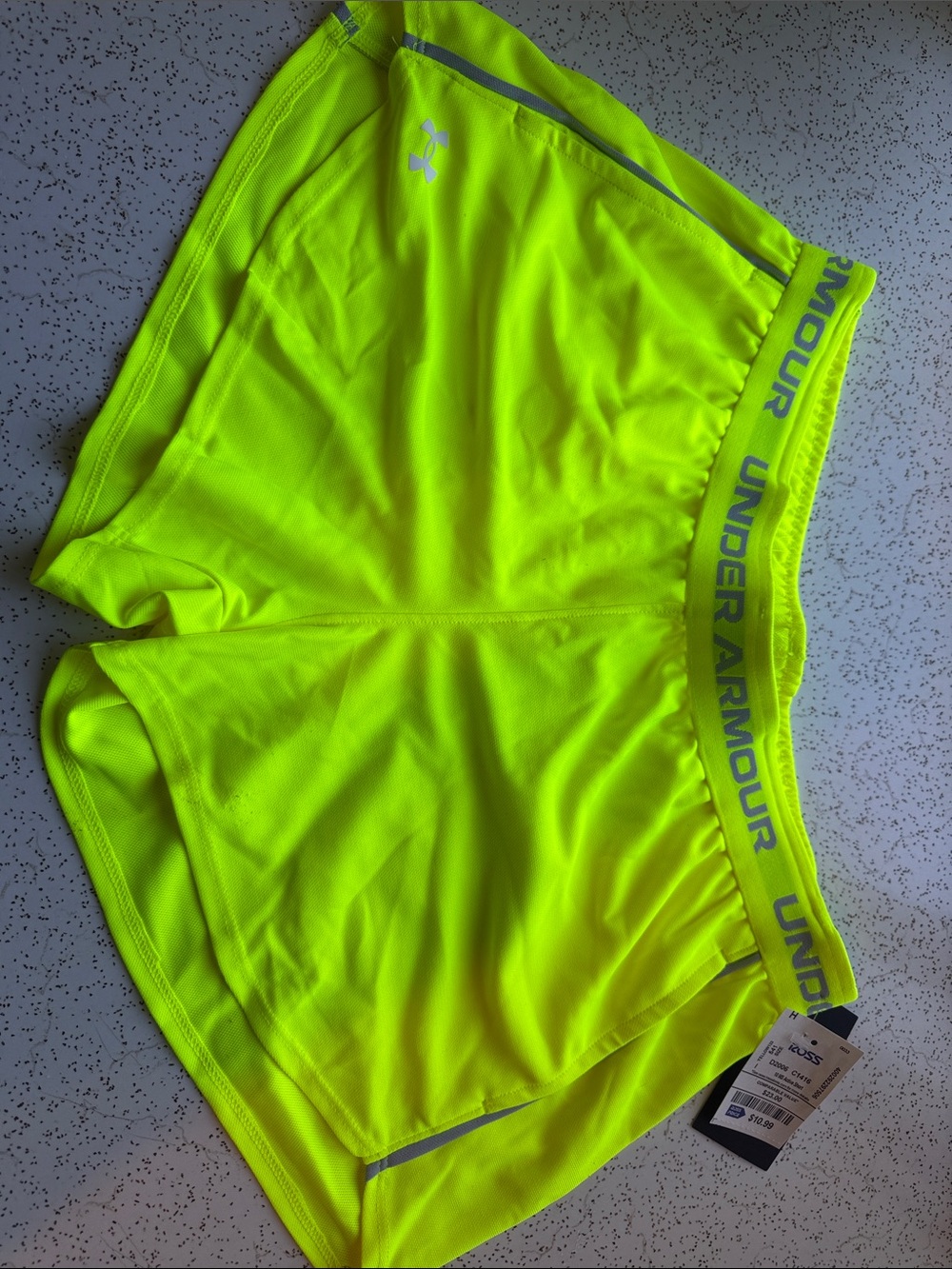 Under Armour Women’s Neon Yellow Athletic Shorts